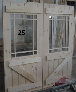 Exterior double stockade door