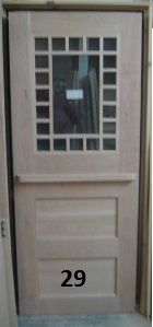 Exterior dutch door with custom glass 