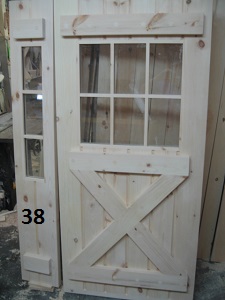 Exterior stockade door with matching stockade sidelight