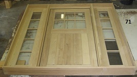 Ash door with matching sidelights