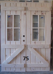 Double stockade door with crossbucks
