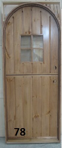 Arch top stockad dutch door