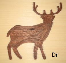 Deer carving